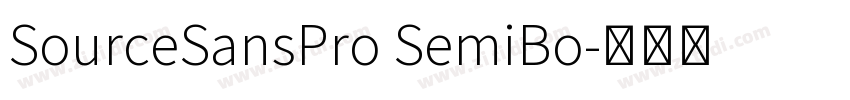 SourceSansPro SemiBo字体转换